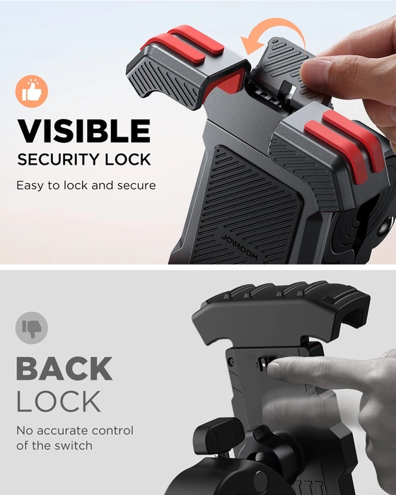 Soporte para teléfono de bicicleta Joyroom negro (JR-ZS360)