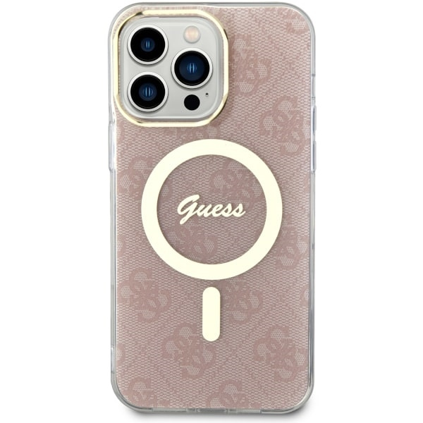 Hülle Guess GUHMP14XH4STP iPhone 14 Pro Max 6,7" rosa/rosa hartcase 4G MagSafe Case