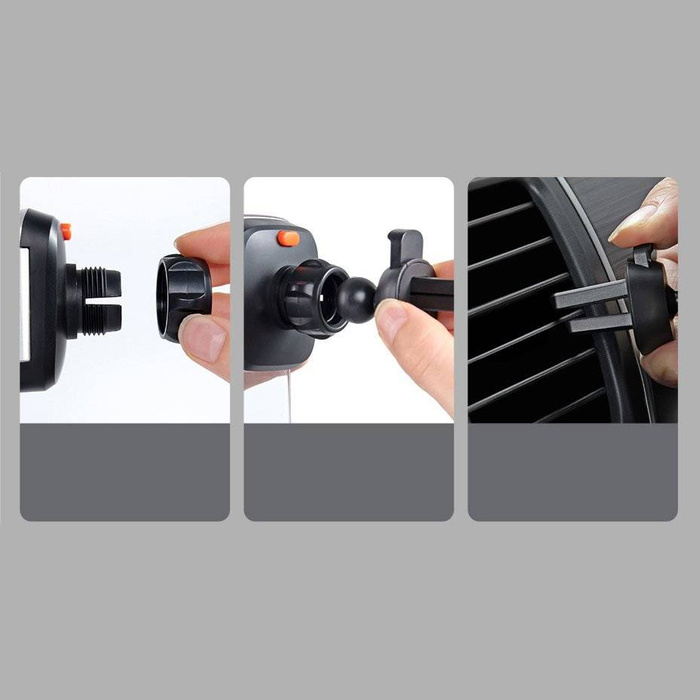 Baseus Easy Control Clamp Car Mount Holder (Air Outlet Version)Black