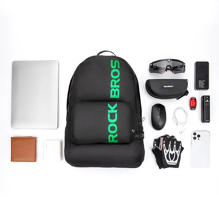 Rockbros H10-BK sports foldable backpack 18 l - black
