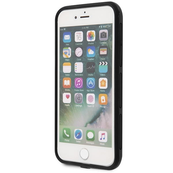 Coque FERRARI Apple iPhone 7 8 Étui noir transparent