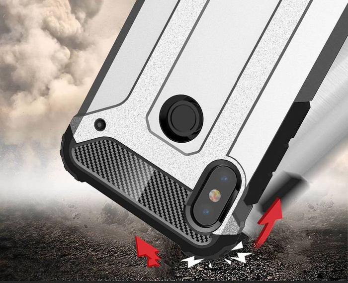 Hybrid Armor robuste TPU/PC Panzer Handyhülle Hard Case für Xiaomi Mi A2 / Mi 6X golden