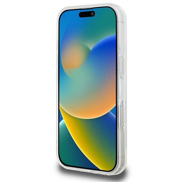 Etui Karl Lagerfeld iPhone 16 Pro 6.3" biały/white hardcase IML Metal Karl Head MagSafe