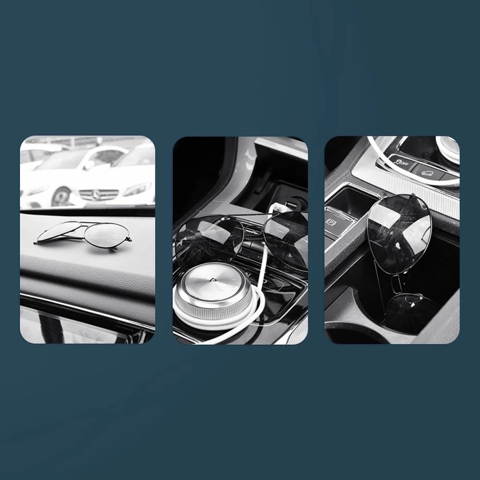 [RETURNED ITEM] Baseus Autoadhesivo Car Holder Gafas Clip para Gafas Negro (ACYJN-A01)