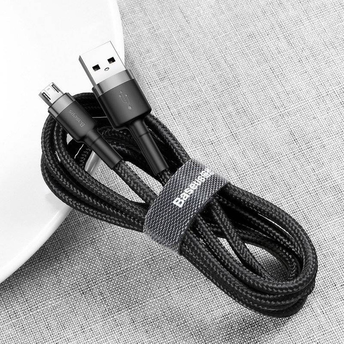 Cable Micro USB Baseus Cafule 2A 3m black-grey