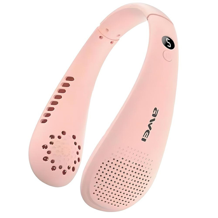 AWEI Wiatrak na szyję F31 1200mAh        różowy/pink