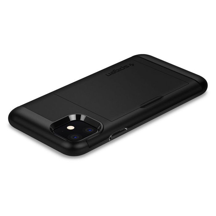 Cover SPIGEN Slim Armor Cs Apple Custodia per Iphone 11 Nero Nero