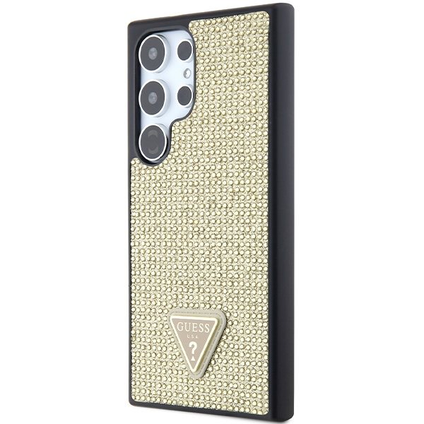 Etui Guess GUHCS24LHDGPPD S24 Ultra S928 złoty/gold hardcase Rhinestone Triangle Case