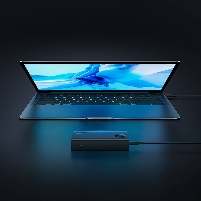 Baseus Adaman2 powerbank s displejem digital 10000mAh 30W 2 x USB / 1x USB Type C Overseas Edition PD QC SCP černá (PPAD040101)