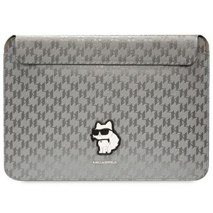 Karl Lagerfeld Sleeve KLCS14SAKHPCG 14" argento/argento Saffiano Monogram Choupette