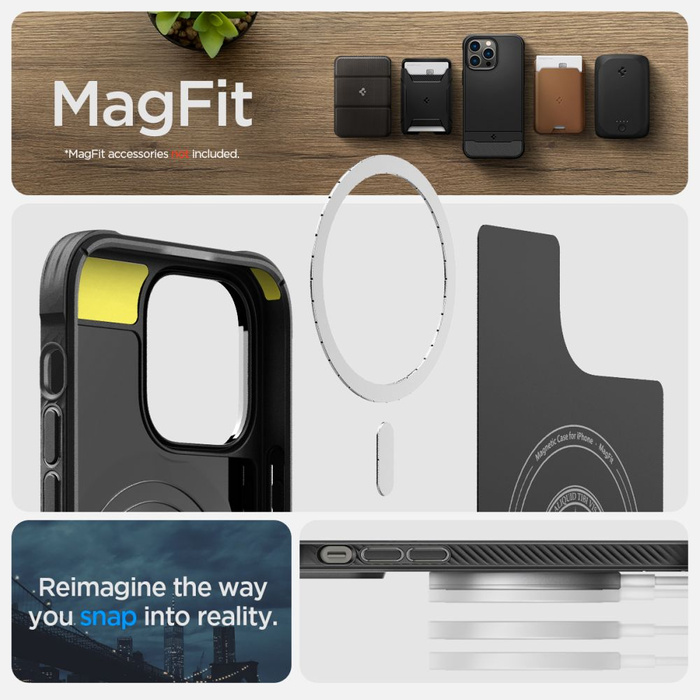 Coque Spigen Rugged Armor Mag MagSafe IPhone 14 PRO MAX MATTE NOIR