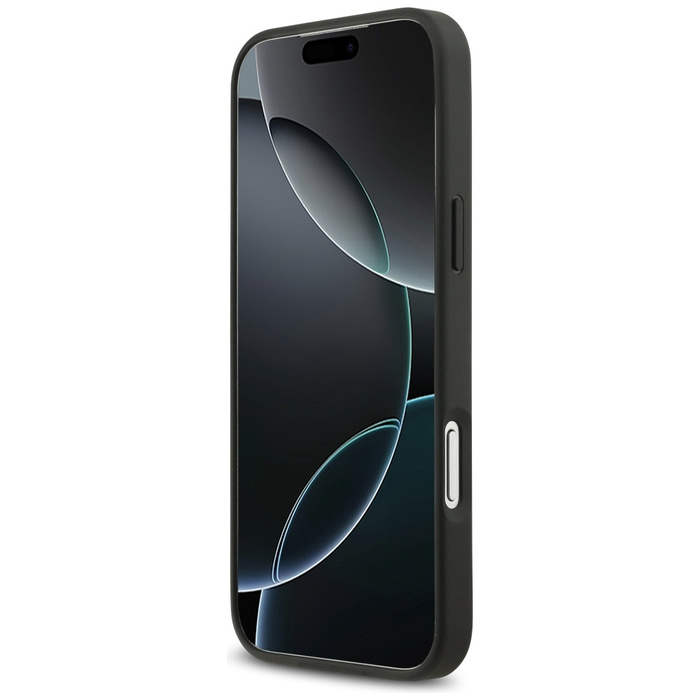 Etui Guess Rhinestone Triangle Logo do   iPhone 17 Pro Max czarny