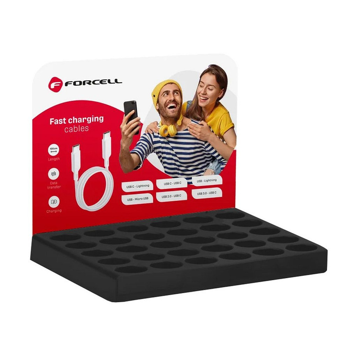 Stand na kable w tubach Forcell 30 miejsc D336 + logo