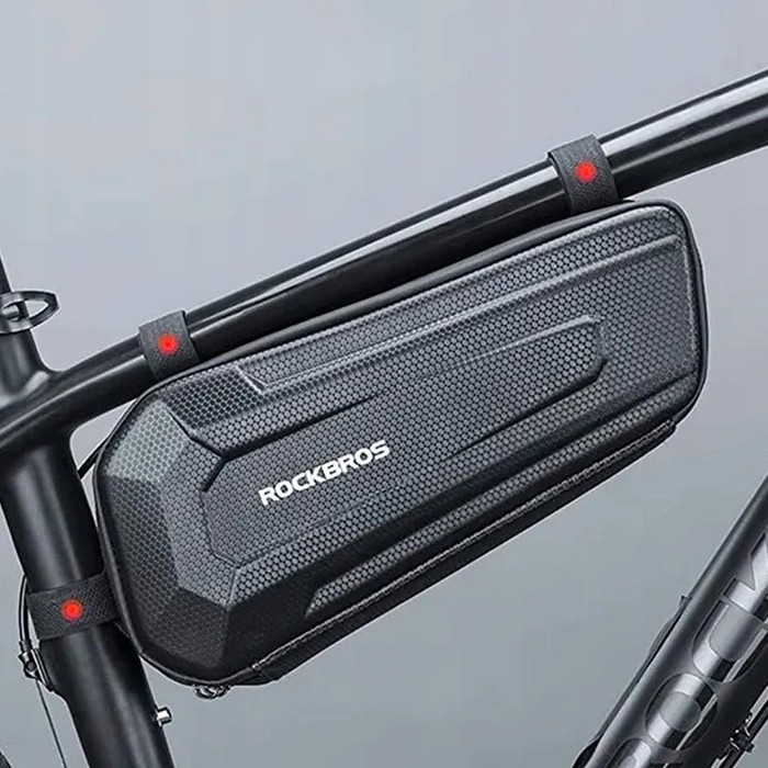Sacoche de vélo étanche Rockbros B67 pour cadre - noir