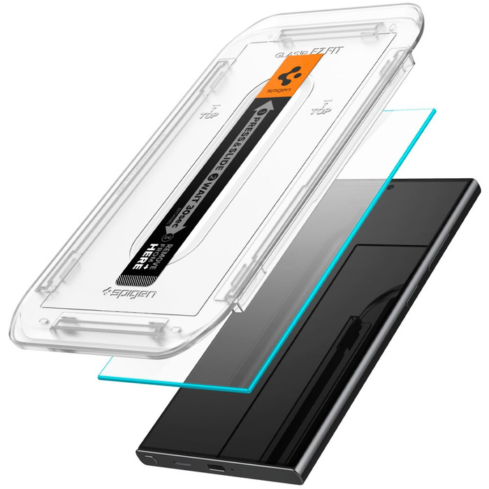 Vidrio Templado Spigen Glas.tr "ez Fit" 2-pack Samsung Galaxy S24 Ultra Clear