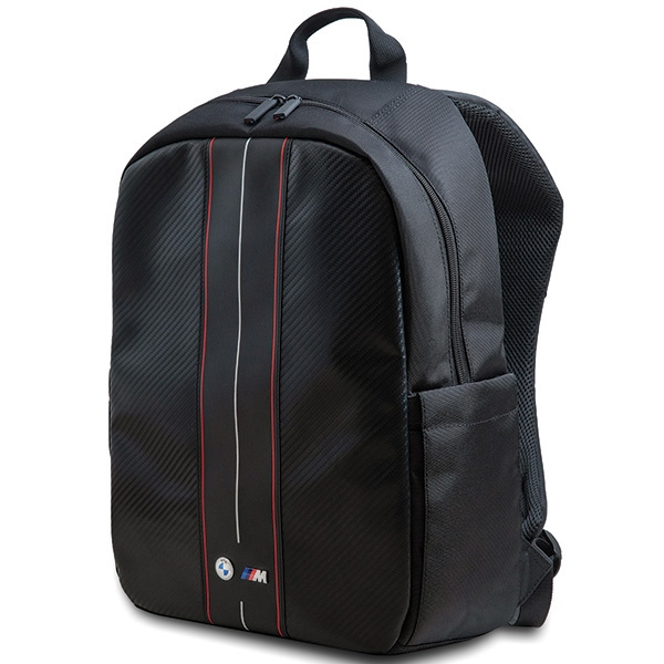 BMW Backpack BMBP15COMSCAKR 16" Black/Black Carbon Red Stripes