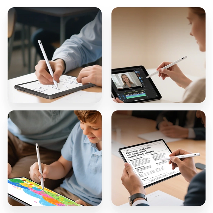 Wozinsky WRA-08 Stylus für iPad USB-C Schnellladung - Weiß