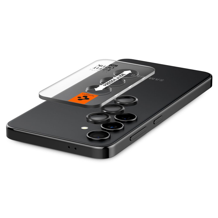 CAMERA PROTECTOR Spigen OPTIK.TR "EZ FIT" CAMERA PROTECTOR 2-PACK GALAXY S24 / S23 / S23+ PLUS BLACK