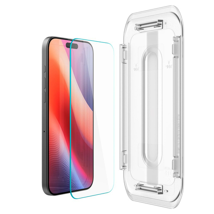 Tempered Glass Spigen GLAS.TR "EZ FIT" IPhone 2ER-PACK 16 PRO MAX KLAR