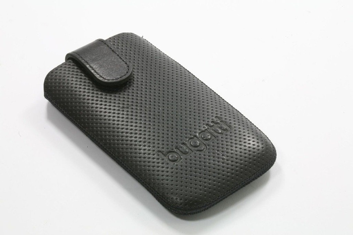 Telefontok BUGATTI CASE Apple iPhone 4S Fekete bőr