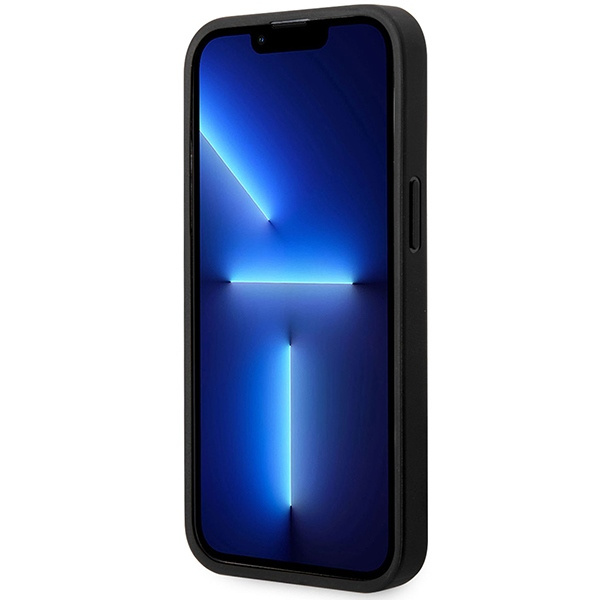 Hülle BMW BMHMP14L22RFGK iPhone 14 Pro 6.1" schwarz/schwarz Leder Diamond Pattern MagSafe