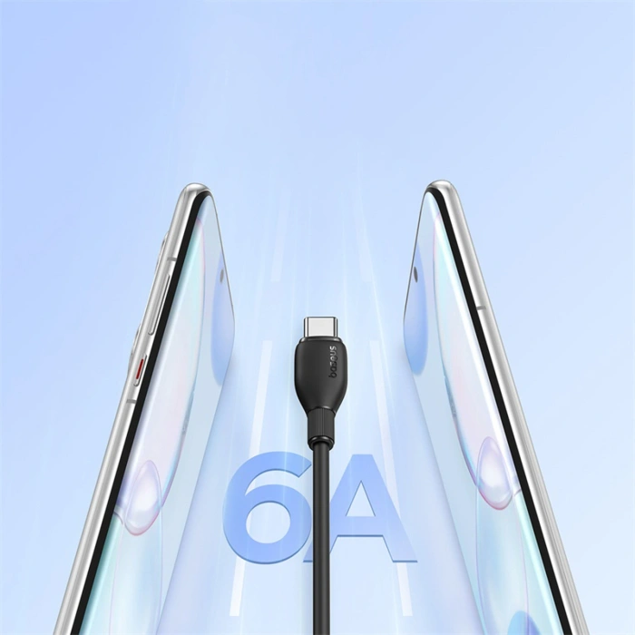 Kabel Baseus Pudding Series 100W USB-A - USB-C 2m - czarny