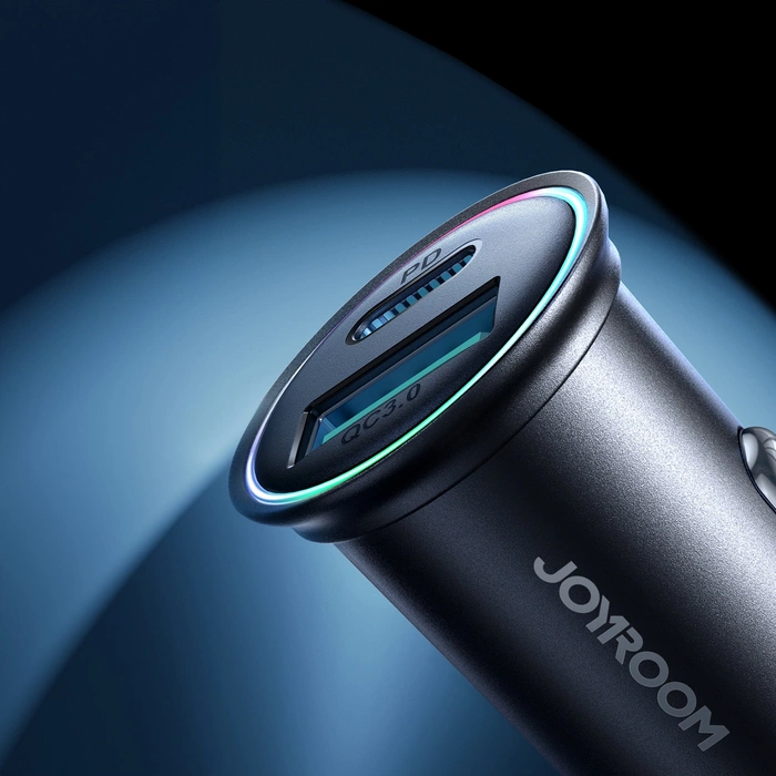 Joyroom JR-CCN04 Mini chargeur USB-A USB-C 60 W - noir