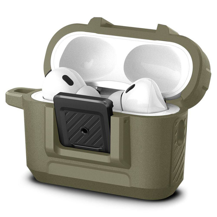Case Spigen Lock Fit Airpods Pro 1 / 2 Vintage Khaki Case