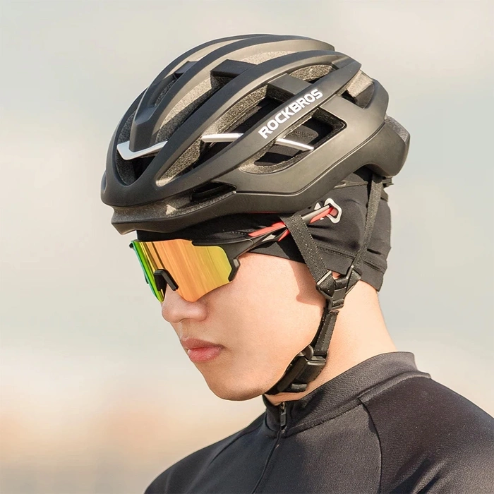 Rockbros YPP037 cycling cap with cutouts for glasses - black