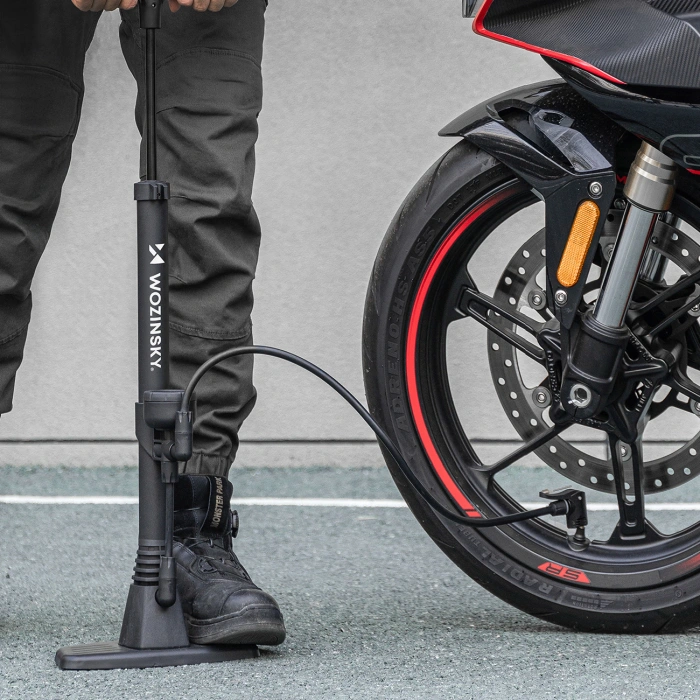 Pompka rowerowa Wozinsky WPR-02 podłogowa - czarna
