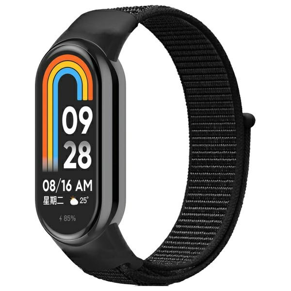 Beline pasek Mi Band 9/8 NylonLoop       czarny/black