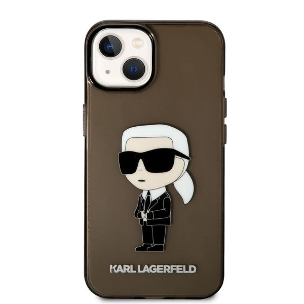 Telefontok Karl Lagerfeld iPhone 14 Plus 6.7" fekete/fekete keménycase Ikonik Karl Lagerfeld Ikonik Karl Lagerfeld