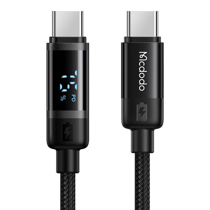 Kabel danych Mcdodo CA-5780 USB-C do USB-C 60W 1.2m (czarny)