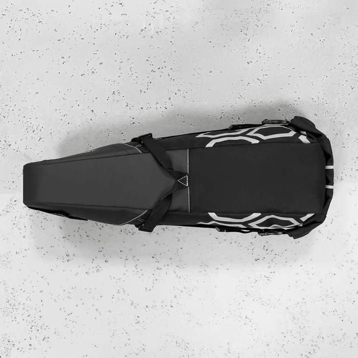 Wozinsky spacious bicycle saddle bag saddle bag large 12l black (WBB9BK)