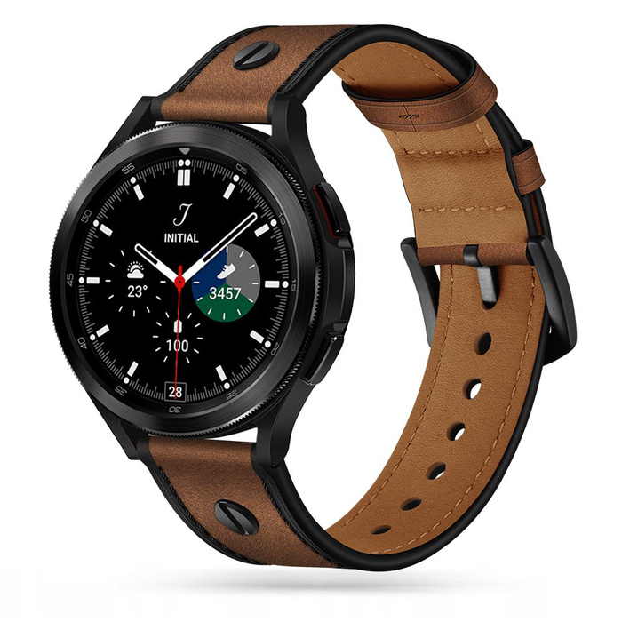 TECH-PROTECT Samsung Galaxy Watch 4 Řemínek mm řemínek se šroubem hnědý