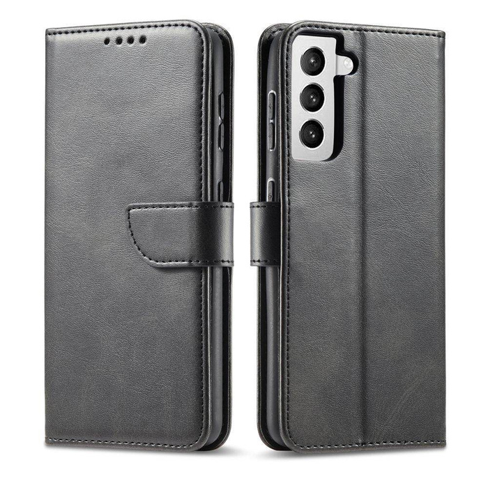 Magnet Case elegantní pouzdro pouzdro kryt s klopou a funkcí stojánku Samsung Galaxy S22+ (S22 Plus) černý