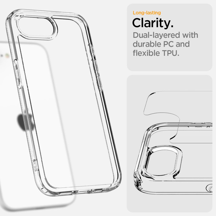 SPIGEN ULTRA HYBRID IPHONE 16E CRISTAL TRANSPARENTE