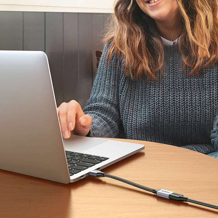 Ugreen prodlužovací kabel adaptéru USB (samec) - USB (samice) 3.0 5Gb/s 2m šedý (US115)