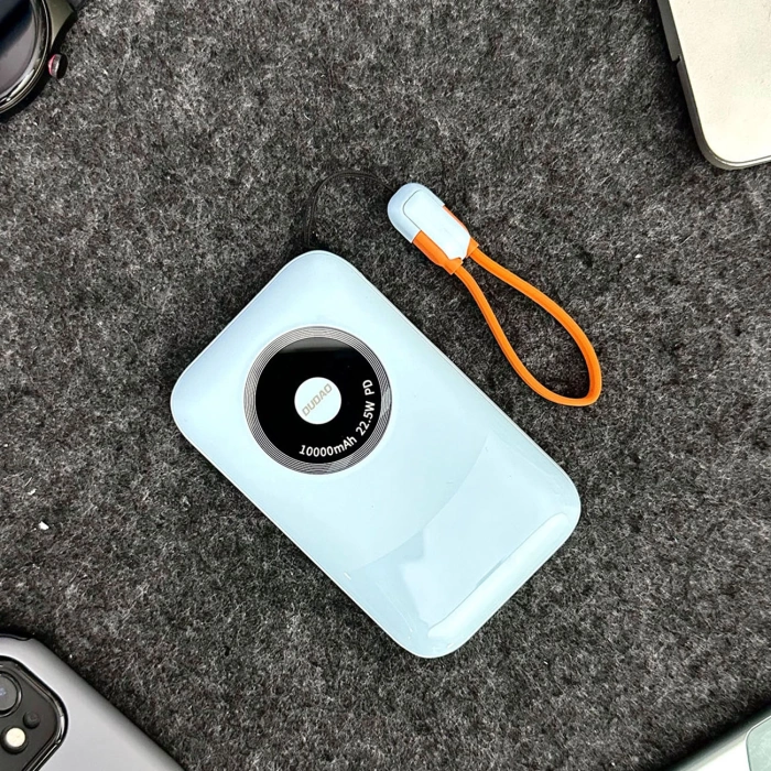 Powerbank Dudao K21 Mini 10000mAh 22.5W USB-A / USB-C - blau