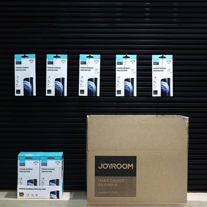 Joyroom Knight Series 40x set vetro temperato 2,5D per iPhone 12 Pro Max trasparente (JR-PF843)