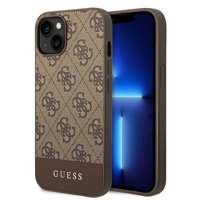 Hülle Guess iPhone 14 Plus 6,7" braun/braun hart case 4G Stripe Kollektion