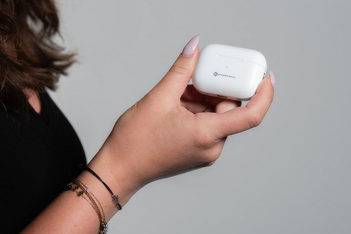 Słuchawki bezprzewodowe douszne Forcell F-Audio Master Pro TWS białe