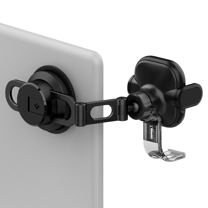 Halterung Spigen Uts35w Onetap Universal Windschutzscheibe &amp; Armaturenbrett Autohalterung Wireless Charger Schwarz