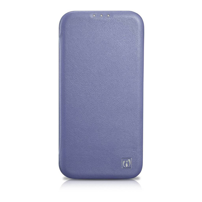 iCarer CE Premium Leather Folio Case iPhone 14 Plus Flip Magnetic MagSafe Light Purple (WMI14220715-LP)