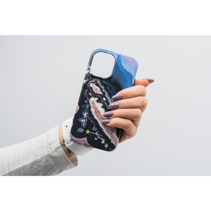 Etui na iPhone 16 PLUS Forcell F-Protect Mirage zgodny z MagSafe Military Drop-Test gold island