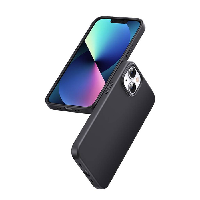 Ugreen LP626 Étui de protection en silicone soyeux en caoutchouc souple en silicone pour iPhone 14 Plus Noir (90920)