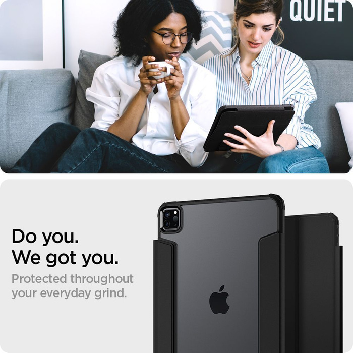 Hülle SPIGEN iPad Pro 11 2020 / 2021 Ultra Hybrid Pro Schwarzes Gehäuse