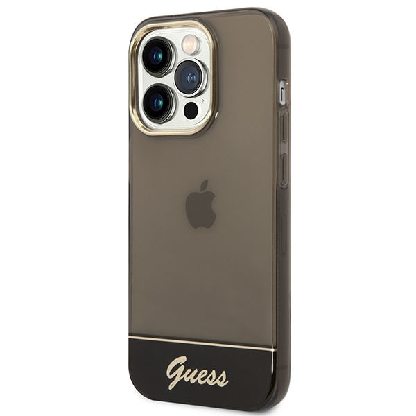 Case GUESS Apple iPhone 14 Pro Translucent Black Hardcase