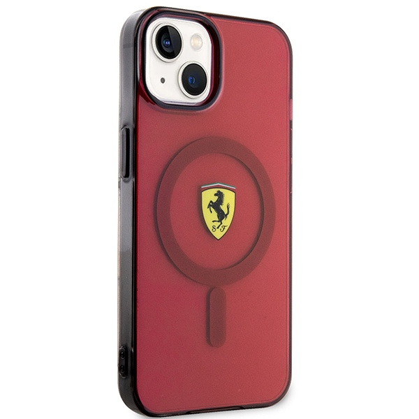 Coque Ferrari FEHMP14SURKR iPhone 14 6.1" rouge/rouge durcase Translucide MagSafe Case