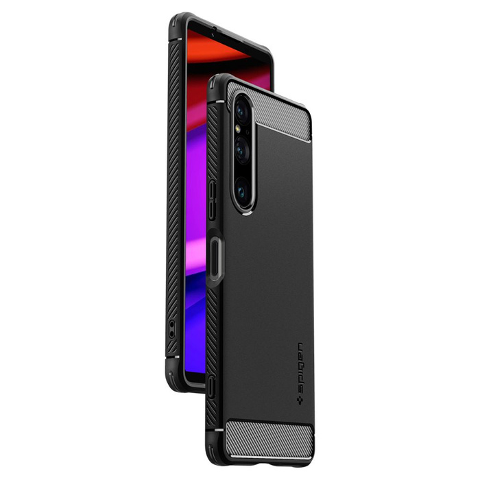Case Spigen Rugged Armor Sony Xperia 1 V MATTE Black Case